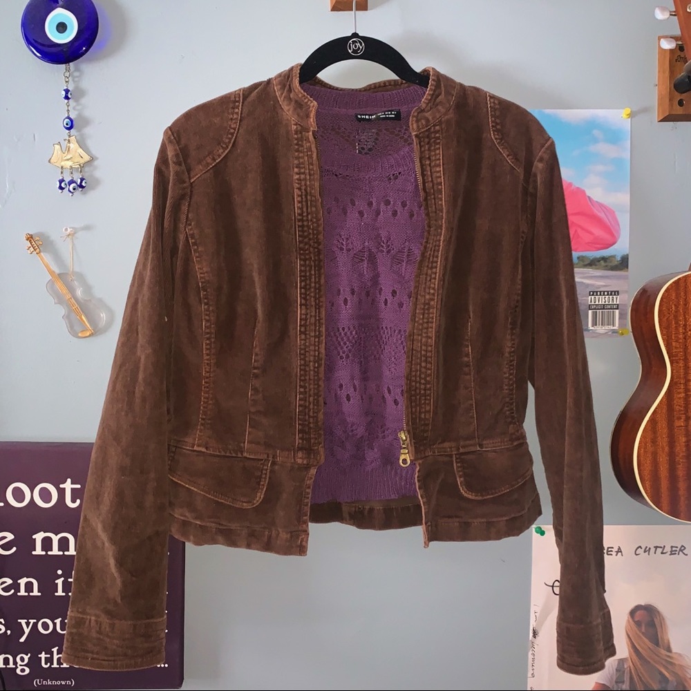 FRENCH CUFF Boutique, Jacket- Brown, Small